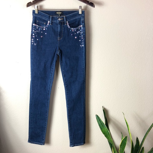 Juicy Couture Denim - High Rise Juicy Couture Bedazzled Denim Skinny Jean